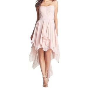 Hailey Adrianna Papell Dress‎ 14 Light Pink Strapless Fairy Coquette Formal NWT